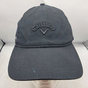 Callaway Heritage Twill Adults Black Baseball Hat Cao Casual Outdoors Walking